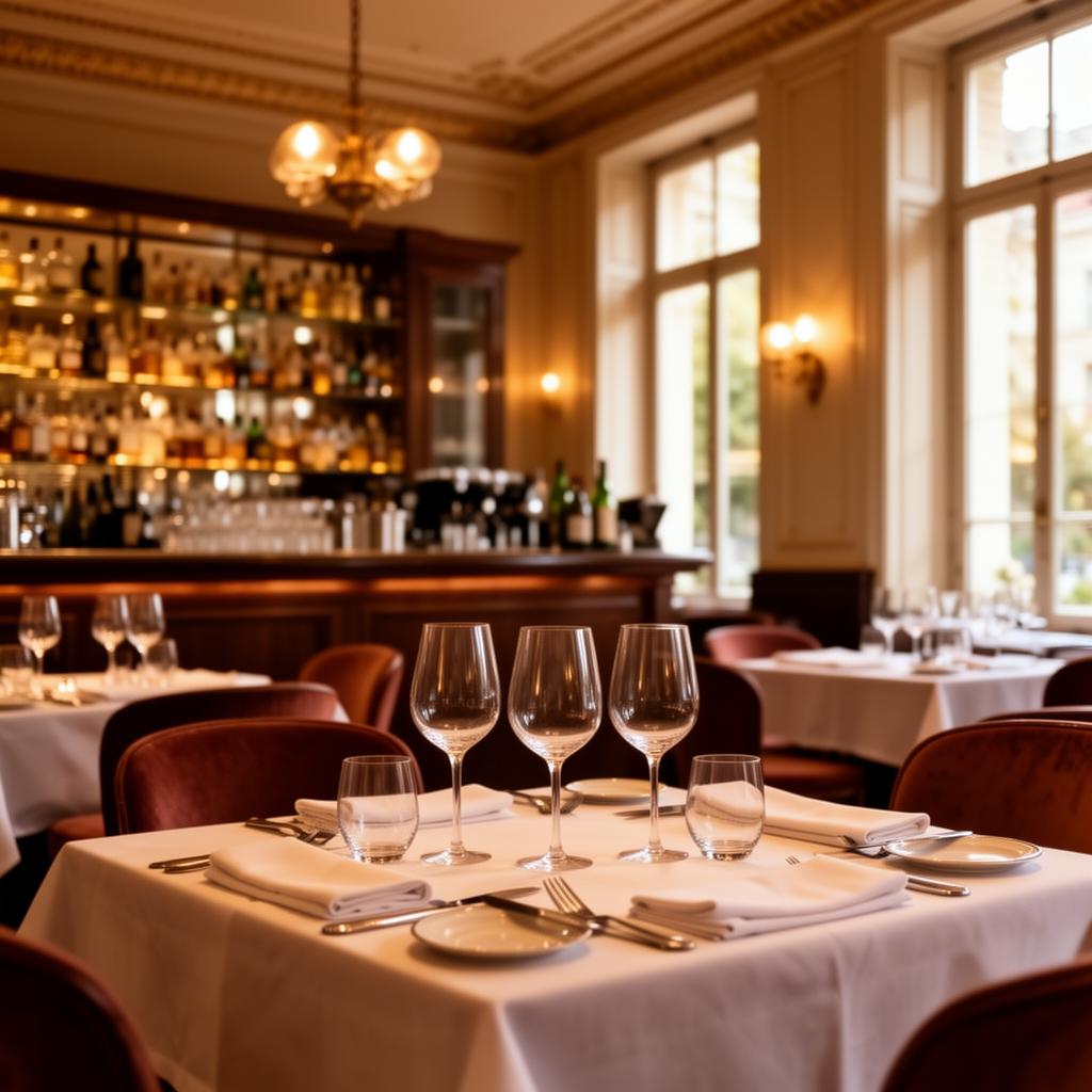 Salle de restaurant élégante à Genève